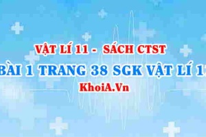 Bài 1 trang 38 SGK Vật lí 11 Chân trời sáng tạo